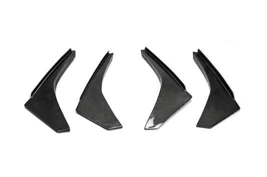 Nissan GTR R35 CBA 2008 2009 2010 2011 with Aftermarket Parts - Front Bumper Canard Carbon Fiber / FRP from EPR USA
