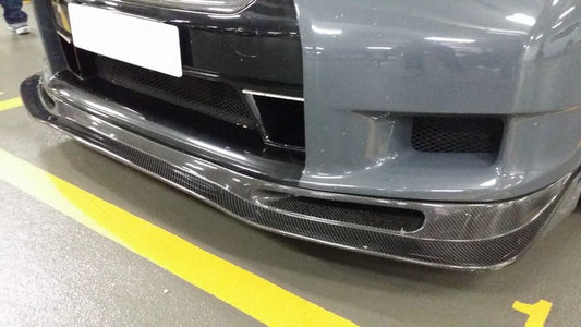 Nissan GTR R35 CBA 2008 2009 2010 2011 with Aftermarket Parts - AS Front Lip Carbon Fiber / FRP from EPR USA