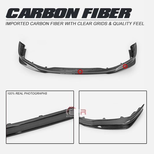 Nissan GTR R35 CBA 2008 2009 2010 2011 with Aftermarket Parts - KSK Front Lip Carbon Fiber / FRP from EPR USA