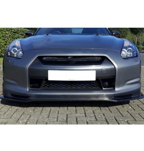 Nissan GTR R35 CBA 2008 2009 2010 2011 with Aftermarket Parts - Front Lip Carbon Fiber / FRP from EPR USA