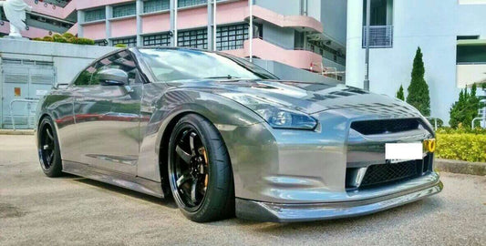 Nissan GTR R35 CBA 2008 2009 2010 2011 with Aftermarket Parts - Front Lip Carbon Fiber / FRP from EPR USA