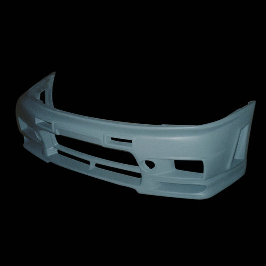 Nissan R33 Skyline GTR 1995 1996 1997 1998 with Aftermarket Parts - 400R Front Bumper Carbon Fiber / FRP from EPR USA