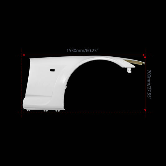 Honda S2000 Base AP1 2000–2003 & S2000 Base AP2 2004–2009 with Aftermarket Parts - AM Style Front Fender FRP from EPR USA