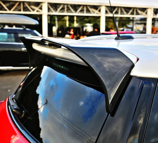 Mini Countryman R60 2013–2016 with Aftermarket Parts - DAG Style Rear Roof Spoiler Carbon Fiber from EPR USA