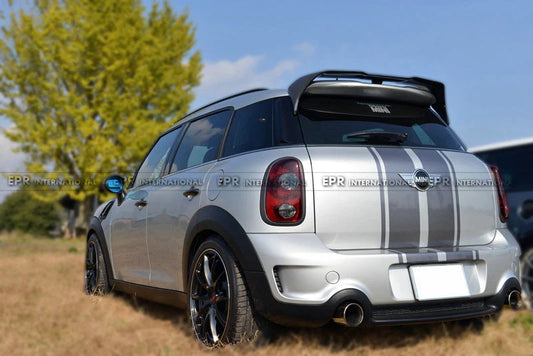 Mini Countryman R60 2013–2016 with Aftermarket Parts - DAG Style Rear Roof Spoiler Carbon Fiber from EPR USA