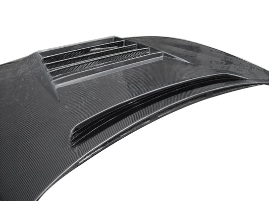 Nissan R32 Skyline GTR 1989 1990 1991 1992 1993 1994 with Aftermarket Parts - DMAX Style Hood Carbon Fiber / FRP from EPR USA
