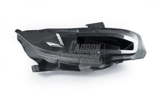 Honda Civic Type-R FK8 2017 2018 2019 2020 2021 & Civic 10th Gen FC1 FC2 FC5 FC6 2016 2017 2018 2019 2020 2021 & Civic 10th Gen FC3 FC4 2017 2018 2019 2020 2021 & Civic 10th Gen FK7 2017 2018 2019 2020 2021 with Aftermarket Parts - EPA Headlight Intake Duct LHD Driver Side & Headlight Intake Duct LHD Passenger Side Carbon Fiber / FRP from EPR USA