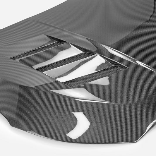 Hyundai Veloster 2nd Gen 2019 2020 2021 with Aftermarket Parts - EPA Hood Carbon Fiber from EPR USA