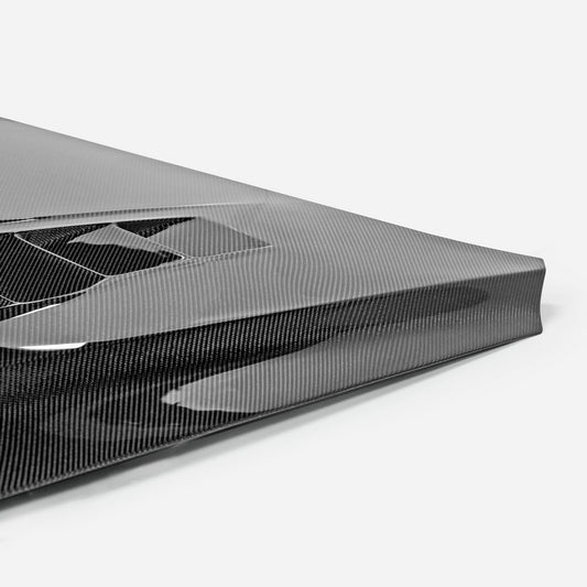 Hyundai Elantra Limited N-Line SE SEL Pre-Facelift CN7 2021 2022 2023 with Aftermarket Parts - EPA V-Type Hood Carbon Fiber from EPR USA