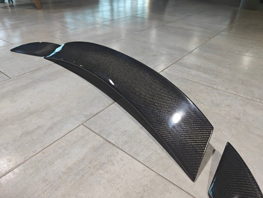 Mazda MX5 Miata Softtop Grand Touring Club Sport ND1 ND2 ND3 2016-ON with Aftermarket Parts - ESQ Style Rear Spoiler Carbon Fiber / FRP from EPR USA