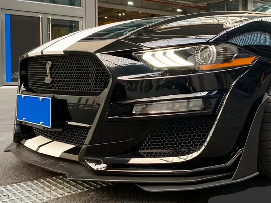 Ford Mustang Ecoboost V6 GT March1 Bullitt S550.2 2018 2019 2020 2021 2022 2023 with Aftermarket Parts - Front Bumper PP from EPR USA