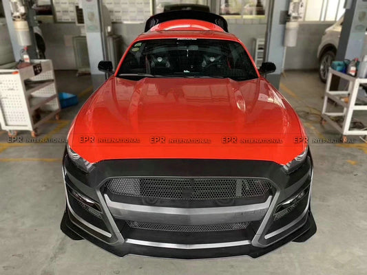 Ford Mustang Ecoboost V6 GT March1 Bullitt S550.2 2018 2019 2020 2021 2022 2023 with Aftermarket Parts - Front Bumper PP from EPR USA