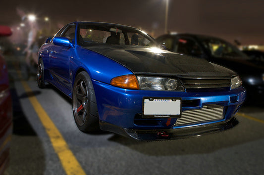 Nissan R32 Skyline GTR 1989 1990 1991 1992 1993 1994 with Aftermarket Parts - Front Grill Carbon Fiber / FRP from EPR USA
