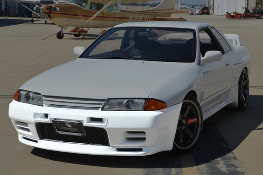 Nissan R32 Skyline GTS 1989 1990 1991 1992 1993 1994 & R32 Skyline 4 Door 1989 1990 1991 1992 1993 1994 with Aftermarket Parts - GTR Style Front Bumper Carbon Fiber / FRP from EPR USA
