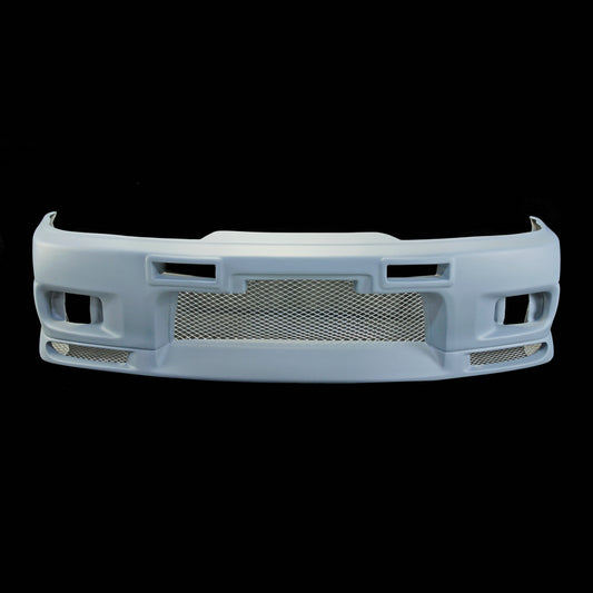 Nissan R33 Skyline GTST Series 1 1993 1994 1995 1996 with Aftermarket Parts - GTR Style Front Bumper Carbon Fiber / FRP from EPR USA