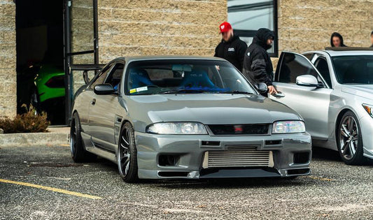 Nissan R33 Skyline GTST Series 1 1993 1994 1995 1996 with Aftermarket Parts - GTR Style Front Bumper Carbon Fiber / FRP from EPR USA