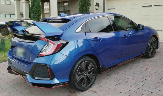 Honda Civic 10th Gen FK7 2017 2018 2019 2020 2021 with Aftermarket Parts - Type-R Style Rear Spoiler Carbon Fiber/FRP/ABS from EPR USA