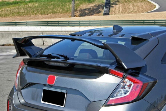Honda Civic 10th Gen FK7 2017 2018 2019 2020 2021 with Aftermarket Parts - Type-R Style Rear Spoiler Carbon Fiber/FRP/ABS from EPR USA