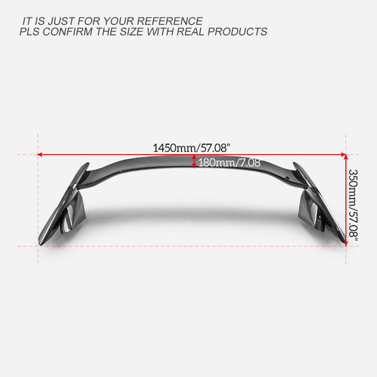 Honda Civic 10th Gen FK7 2017 2018 2019 2020 2021 with Aftermarket Parts - Type-R Style Rear Spoiler Carbon Fiber/FRP/ABS from EPR USA