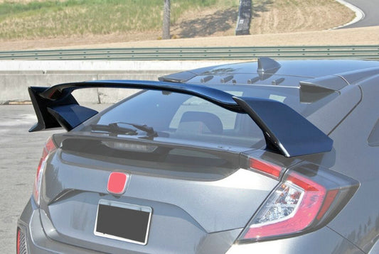 Honda Civic 10th Gen FK7 2017 2018 2019 2020 2021 with Aftermarket Parts - Type-R Style Rear Spoiler Carbon Fiber/FRP/ABS from EPR USA