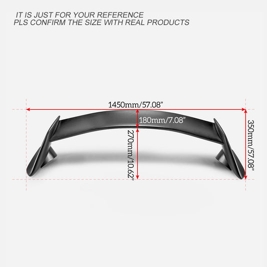 Honda Civic 10th Gen FK7 2017 2018 2019 2020 2021 with Aftermarket Parts - Type-R Style Rear Spoiler Carbon Fiber/FRP/ABS from EPR USA