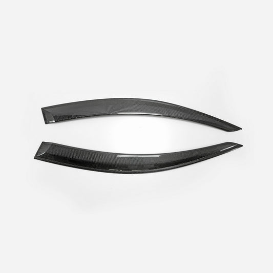 Honda Civic Type-R FK8 2017 2018 2019 2020 2021 with Aftermarket Parts - Door Window Visor Carbon Fiber / FRP from EPR USA