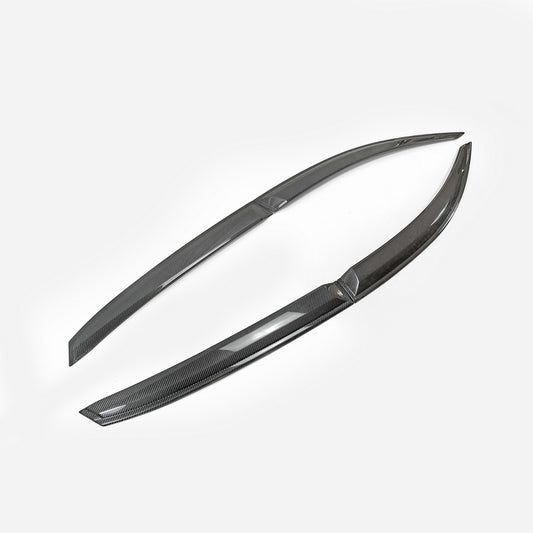 Honda Civic Type-R FK8 2017 2018 2019 2020 2021 with Aftermarket Parts - Door Window Visor Carbon Fiber / FRP from EPR USA