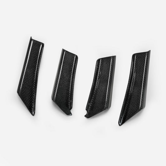Honda Civic Type-R FK8 2017 2018 2019 2020 2021 with Aftermarket Parts - EPA Front Bumper Canard Carbon Fiber / FRP from EPR USA