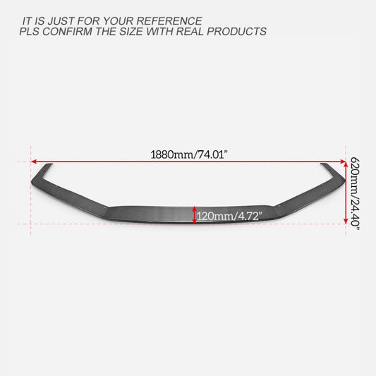 Honda Civic Type-R FK8 2017 2018 2019 2020 2021 with Aftermarket Parts - EPA Front Lip Carbon Fiber / FRP from EPR USA