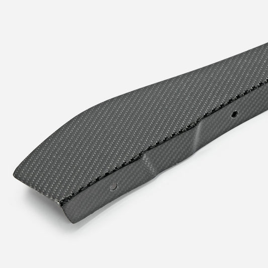 Honda Civic Type-R FK8 2017 2018 2019 2020 2021 with Aftermarket Parts - VRSW Style Front Bumper Canard Carbon Fiber/FRP from EPR USA