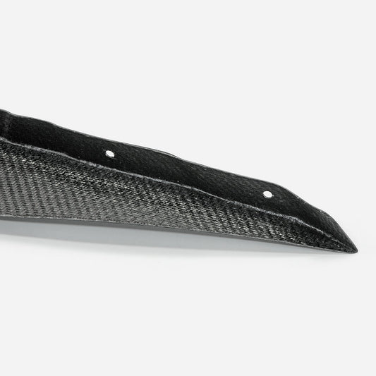 Honda Civic Type-R FK8 2017 2018 2019 2020 2021 with Aftermarket Parts - VRSW Style Front Bumper Canard Carbon Fiber/FRP from EPR USA