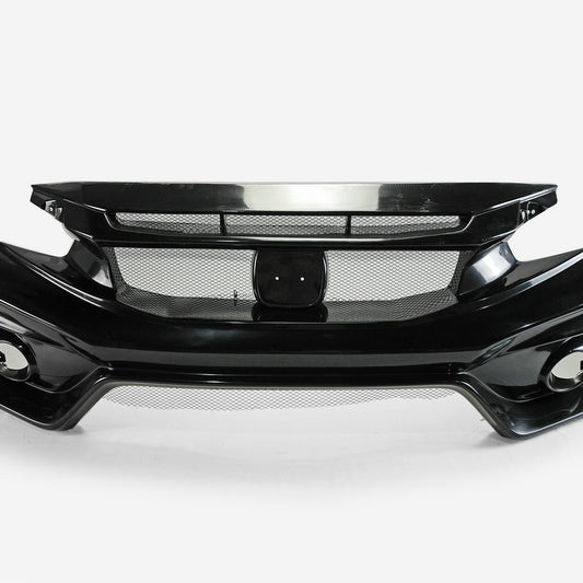 Honda Civic Type-R FK8 2017 2018 2019 2020 2021 with Aftermarket Parts - VRS2 Style Front bumper FRP from EPR USA