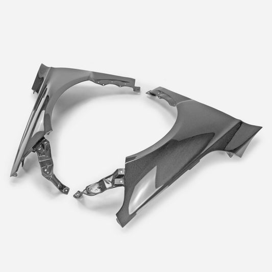 Honda Civic Type-R FL5 2023 2024 with Aftermarket Parts - Front Fender Carbon Fiber / FRP from EPR USA