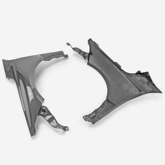Honda Civic Type-R FL5 2023 2024 with Aftermarket Parts - Front Fender Carbon Fiber / FRP from EPR USA
