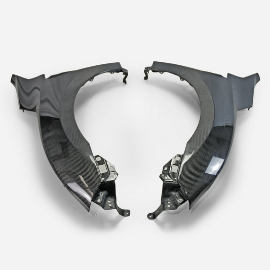 Honda Civic Type-R FK8 2017 2018 2019 2020 2021 with Aftermarket Parts - OEM Style Front Fender Carbon Fiber / FRP from EPR USA