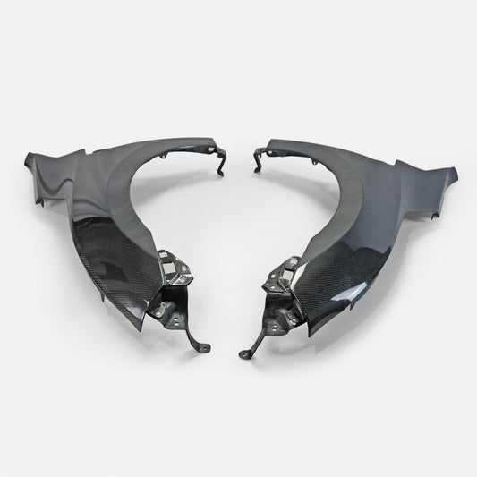 Honda Civic Type-R FK8 2017 2018 2019 2020 2021 with Aftermarket Parts - OEM Style Front Fender Carbon Fiber / FRP from EPR USA