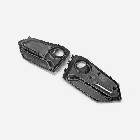 Honda Civic Type-R FK8 2017 2018 2019 2020 2021 with Aftermarket Parts - Front Fog Light Cover Replacement PP from EPR USA