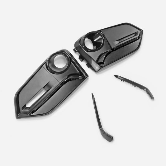Honda Civic Type-R FK8 2017 2018 2019 2020 2021 with Aftermarket Parts - Front Fog Light Cover Replacement PP from EPR USA