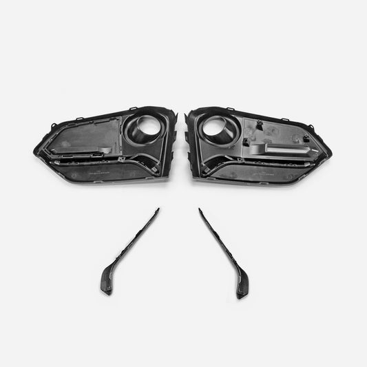 Honda Civic Type-R FK8 2017 2018 2019 2020 2021 with Aftermarket Parts - Front Fog Light Cover Replacement PP from EPR USA