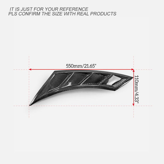 Honda Civic Type-R FK8 2017 2018 2019 2020 2021 with Aftermarket Parts - EPA Front Fender Air Vent Carbon Fiber / FRP from EPR USA