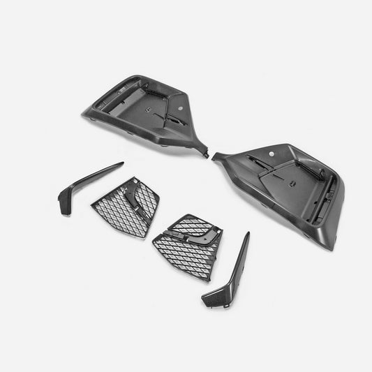 Honda Civic Type-R FK8 2017 2018 2019 2020 2021 with Aftermarket Parts - Rear Bumper Grill replacement PP from EPR USA