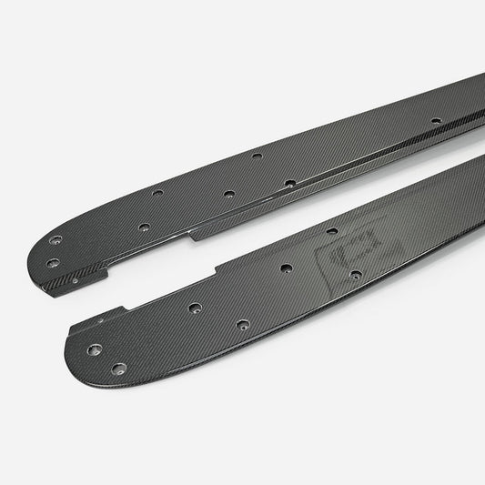 Honda Civic Type-R FK8 2017 2018 2019 2020 2021 with Aftermarket Parts - VRSW Style Side Skirts Carbon Fiber/FRP from EPR USA