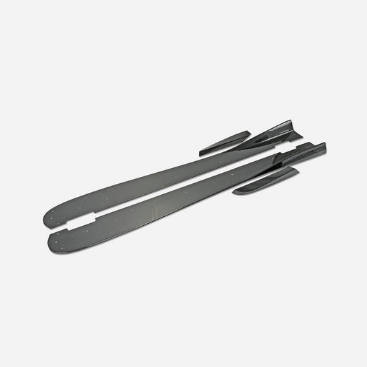 Honda Civic Type-R FK8 2017 2018 2019 2020 2021 with Aftermarket Parts - VRSW Style Side Skirts Carbon Fiber/FRP from EPR USA