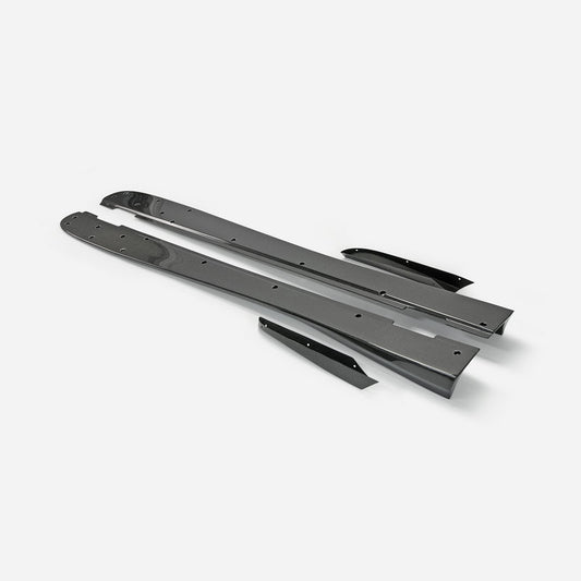 Honda Civic Type-R FK8 2017 2018 2019 2020 2021 with Aftermarket Parts - VRSW Style Side Skirts Carbon Fiber/FRP from EPR USA
