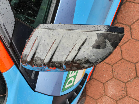 Honda Civic Type-R FK8 2017 2018 2019 2020 2021 with Aftermarket Parts - MUG Style Side mirror cover Pre-preg Carbon Fiber from EPR USA