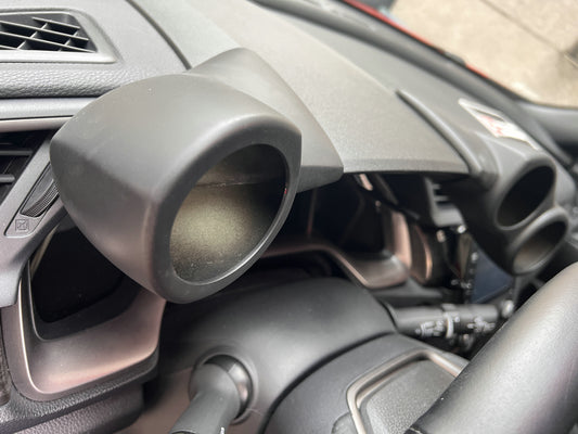 Honda Civic Type-R FK8 2017-2021 with Aftermarket Parts - EPA Type A 60mm Single Gauge Pod ABS from EPR USA