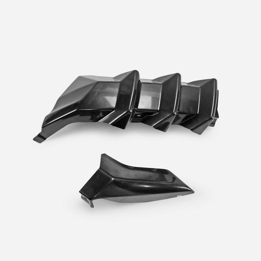 Honda Civic Type-R FK8 2017 2018 2019 2020 2021 with Aftermarket Parts - M Style rear under spoiler ABS from EPR USA