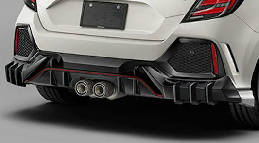 Honda Civic Type-R FK8 2017 2018 2019 2020 2021 with Aftermarket Parts - M Style rear under spoiler ABS from EPR USA