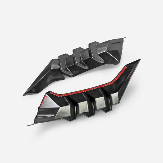 Honda Civic Type-R FK8 2017 2018 2019 2020 2021 with Aftermarket Parts - M Style rear under spoiler ABS from EPR USA