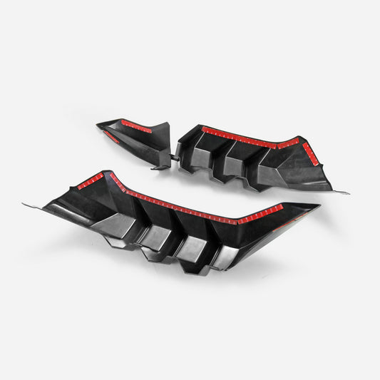 Honda Civic Type-R FK8 2017 2018 2019 2020 2021 with Aftermarket Parts - M Style rear under spoiler ABS from EPR USA